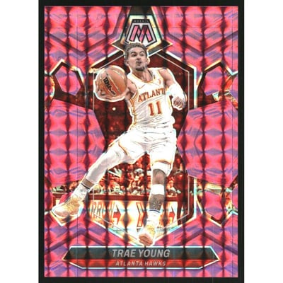2023-24 Panini Mosaic Mosaic Pink #107 Trae Young