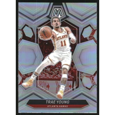 2023-24 Panini Mosaic Silver #107 Trae Young