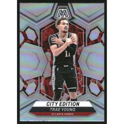 2023-24 Panini Mosaic Silver #274 Trae Young/City Edition