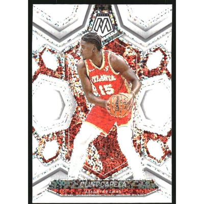 2023-24 Panini Mosaic White Sparkle #66 Clint Capela