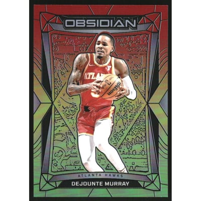 2023-24 Panini Obsidian Electric Etch Reggae Flood #129 Dejounte Murray