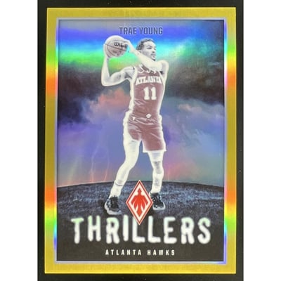 2023-24 Panini Phoenix Thrillers Gold #18 Trae Young /10