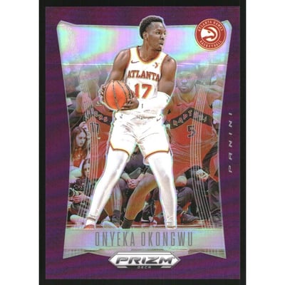 2023-24 Panini Prizm Deca Prizms Purple #99 Onyeka Okongwu