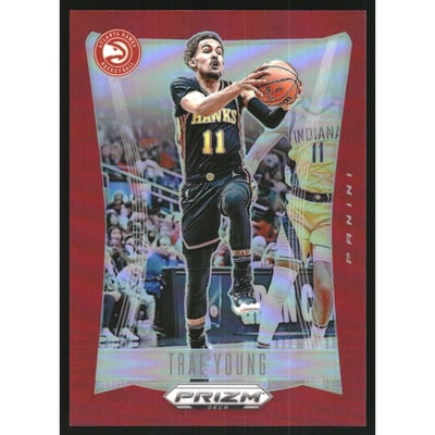 2023-24 Panini Prizm Deca Prizms Red #109 Trae Young