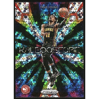 2023-24 Panini Prizm Kaleidoscopic Prizms Fast Break #18 Trae Young