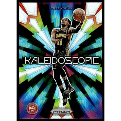 2023-24 Panini Prizm Kaleidoscopic Prizms Silver #18 Trae Young
