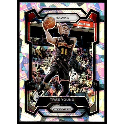 2023-24 Panini Prizm Prizms Ice #3 Trae Young
