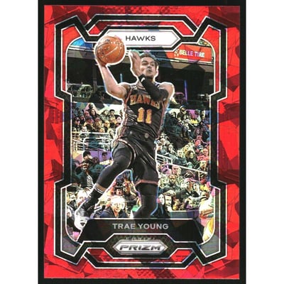 2023-24 Panini Prizm Prizms Red Ice #3 Trae Young