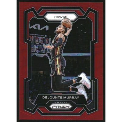 2023-24 Panini Prizm Prizms Red #112 Dejounte Murray