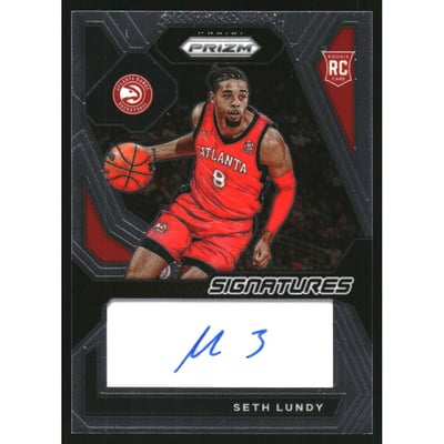 2023-24 Panini Prizm Rookie Signatures #46 Seth Lundy