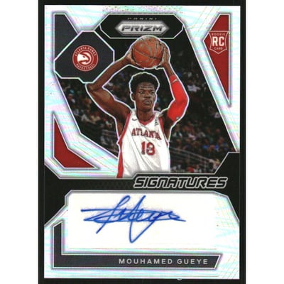 2023-24 Panini Prizm Rookie Signatures Prizms Silver #47 Mouhamed Gueye