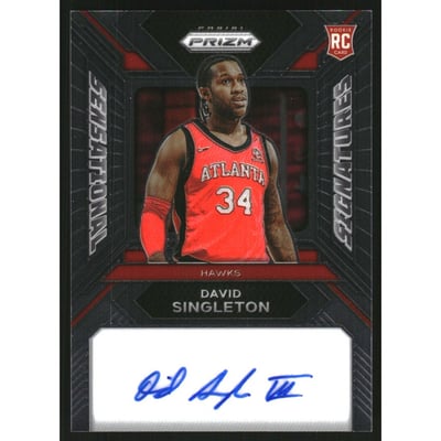 2023-24 Panini Prizm Sensational Signatures #17 David Singleton
