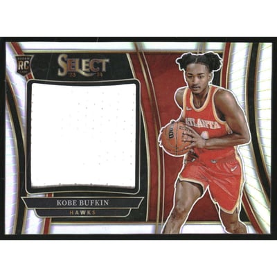 2023-24 Select Jumbo Rookie Swatches #35 Kobe Bufkin