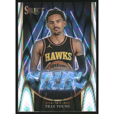 2023-24 Select Neon Icon Tectonic Prizms #18 Trae Young