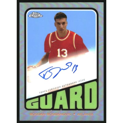 2023-24 Topps Chrome '72 Topps Autographs Refractors #TABBO Bogdan Bogdanovic