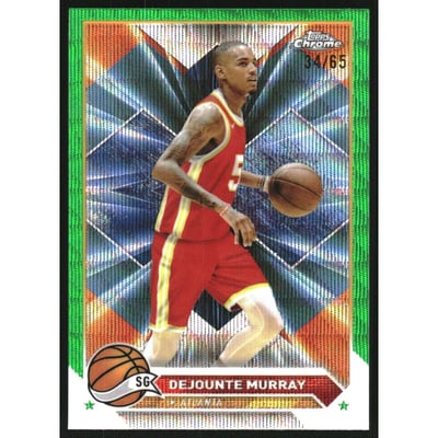 2023-24 Topps Chrome Green Wave Refractors #5 Dejounte Murray