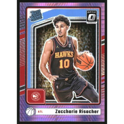 2024-25 Donruss Optic Hyper Pink #268 Zaccharie Risacher RR