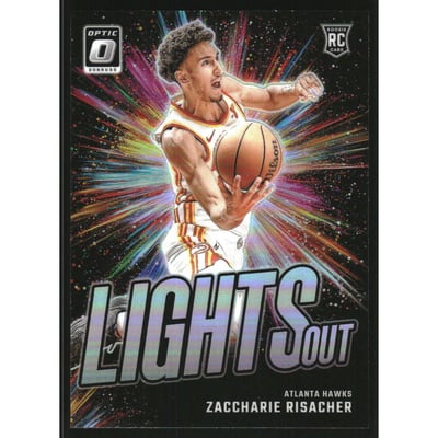 2024-25 Donruss Optic Lights Out Holo #4 Zaccharie Risacher