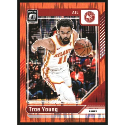 2024-25 Donruss Optic Orange Shock #186 Trae Young