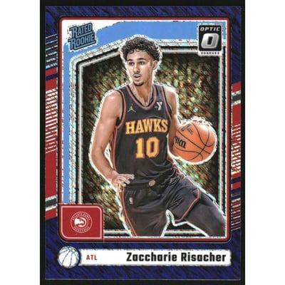 2024-25 Donruss Optic Purple Shimmer #268 Zaccharie Risacher RR