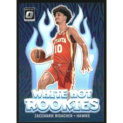 2024-25 Donruss Optic White Hot Rookies Purple #4 Zaccharie Risacher
