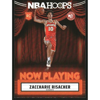 2024-25 Hoops Now Playing Holo #31 Zaccharie Risacher