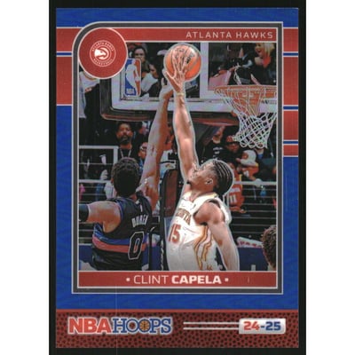 2024-25 Hoops Premium Prizms Blue #40 Clint Capela