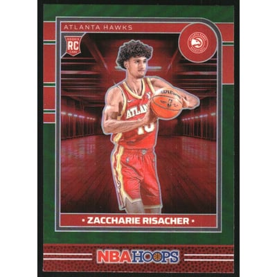 2024-25 Hoops Premium Prizms Green #231 Zaccharie Risacher