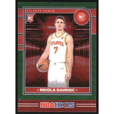 2024-25 Hoops Premium Prizms Green #273 Nikola Durisic