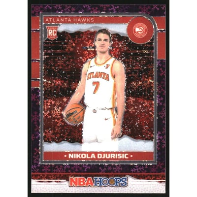 2024-25 Hoops Premium Prizms Purple Winter #273 Nikola Durisic
