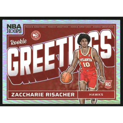 2024-25 Hoops Rookie Greetings Holo #15 Zaccharie Risacher