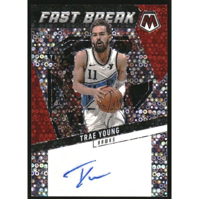 2024-25 Panini Mosaic Autographs Fast Break #71 Trae Young