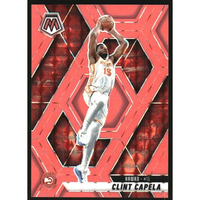 2024-25 Panini Mosaic Mosaic Red Fluorescent #173 Clint Capela