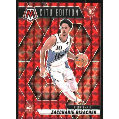 2024-25 Panini Mosaic Mosaic Red #274 Zaccharie Risacher/City Edition