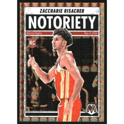 2024-25 Panini Mosaic Notoriety Mosaic Bronze #10 Zaccharie Risacher