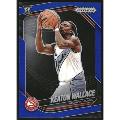 2024-25 Panini Prizm Black Prizms Blue #216 Keaton Wallace