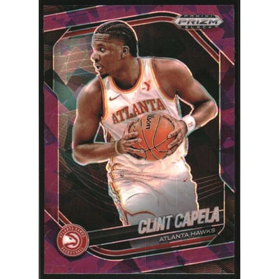 2024-25 Panini Prizm Black Prizms Purple Ice #178 Clint Capela