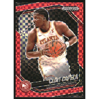2024-25 Panini Prizm Black Prizms Red Power #178 Clint Capela