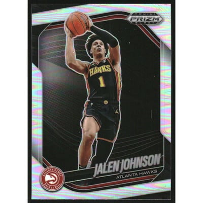 2024-25 Panini Prizm Black Prizms Silver #100 Jalen Johnson
