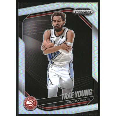 2024-25 Panini Prizm Black Prizms Silver #141 Trae Young