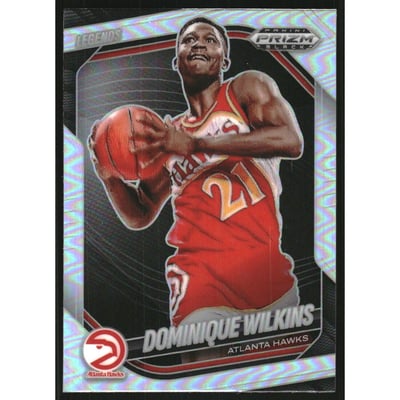2024-25 Panini Prizm Black Prizms Silver #290 Dominique Wilkins LGD