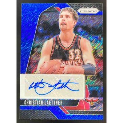 2024-25 Panini Prizm Blue Shimmer FOTL Christian Laettner Autograph Auto /25