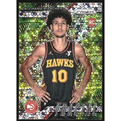 2024-25 Panini Prizm Fractal Prizms Fast Break #8 Zaccharie Risacher