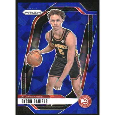 2024-25 Panini Prizm Prizms Blue Ice #122 Dyson Daniels