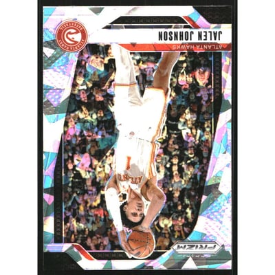 2024-25 Panini Prizm Prizms Ice #120 Jalen Johnson