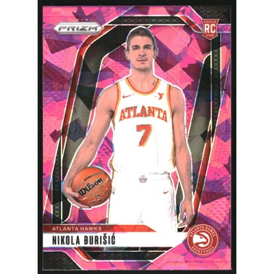 2024-25 Panini Prizm Prizms Pink Ice #229 Nikola Durisic
