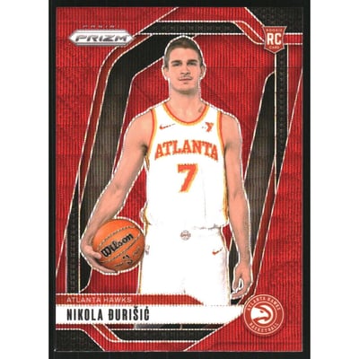 2024-25 Panini Prizm Prizms Ruby Wave #229 Nikola Durisic