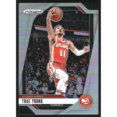 2024-25 Panini Prizm Prizms Silver #84 Trae Young