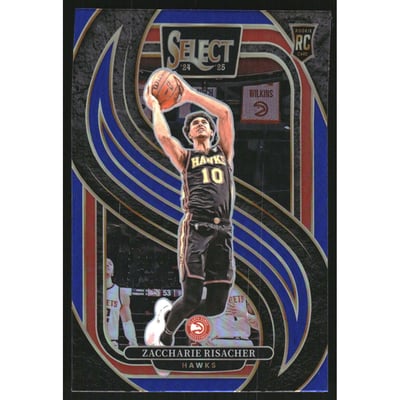 2024-25 Select Blue Prizms #180 Zaccharie Risacher