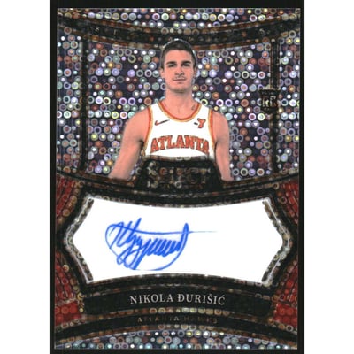 2024-25 Select Rookie Signatures Disco Prizms #22 Nikola Durisic